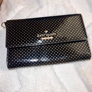 Sade New York Black Saffiano Leather Card Wallet